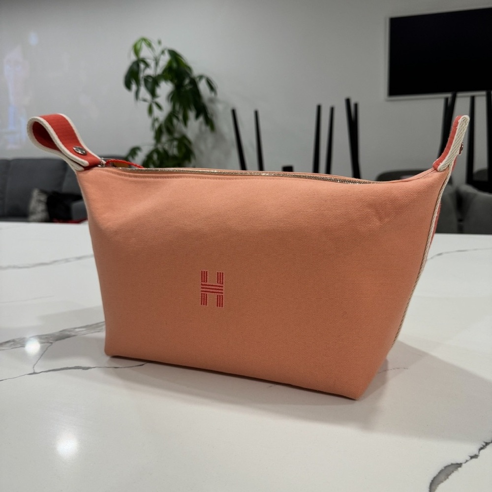 HERMÈS VANITY BRIDE-A-BRAC H NATTE POUCH BAG LARGE GOYAVE
